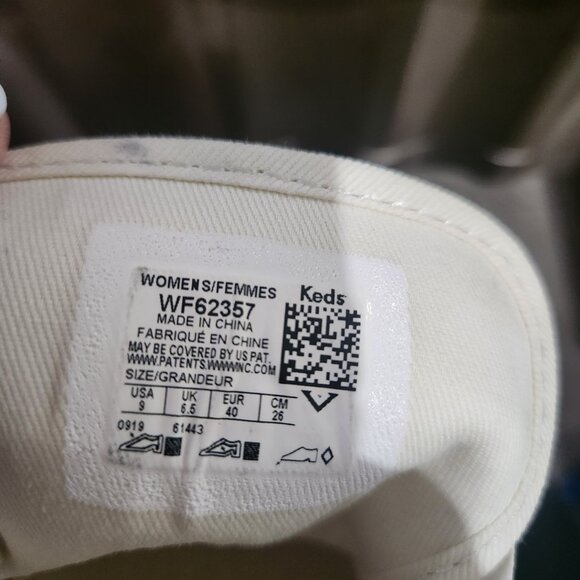 Kate Spade x Keds truly all over glitter sneakers Ivory/Cream Size 9 - Picture 13 of 13